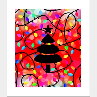 CHRISTMAS Tree Lights Posters and Art